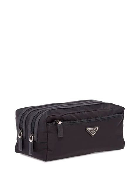 prada nylon toiletry bag.